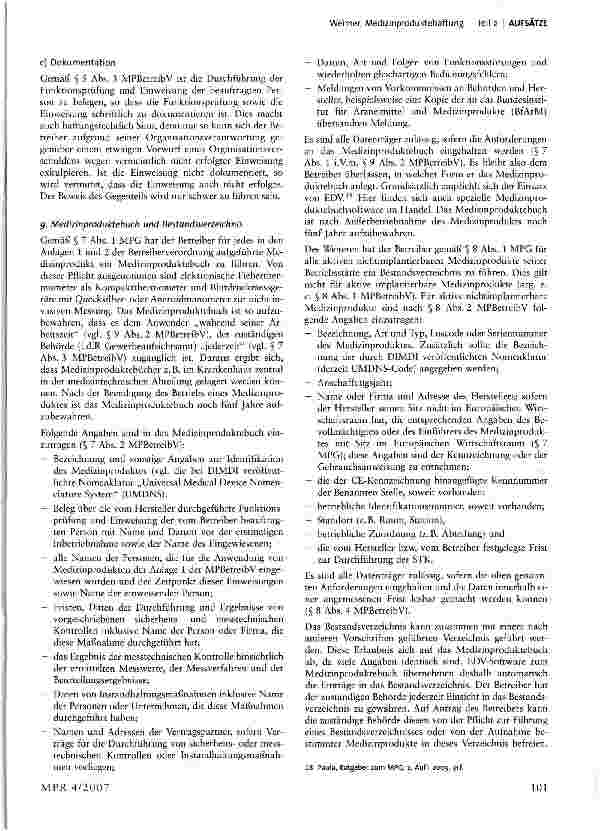 Vorschauseite 6: Medizinproduktehaftung
