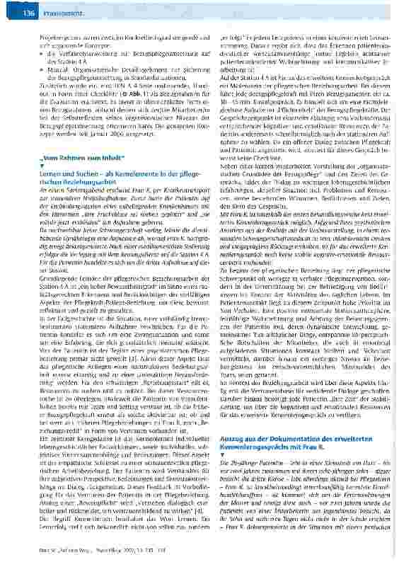 Vorschauseite 2: Auf dem Weg zu einer professionellen BeziehungspflegeOrganisation, inhaltliche Kernelemente und Zukunftsfragen der pflegerischen Beziehungsarbeit einer geschützten allgemeinpsychi…