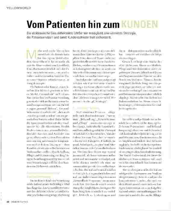 Vorschauseite 1: Vom Patienten hin zum Kunden