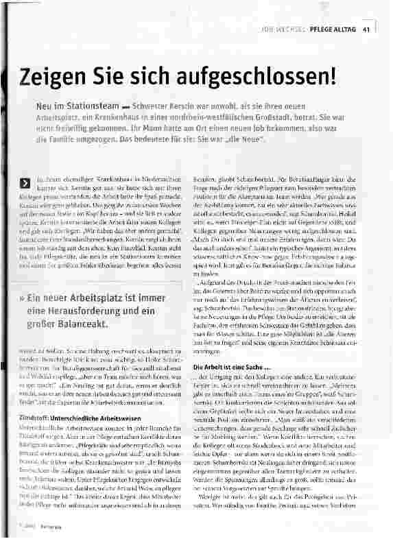 Vorschauseite 1: Zeigen Sie sich aufgeschlossen!