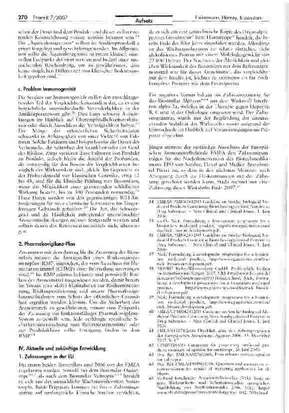 Vorschauseite 6: Biosimilars - ein Markt der Zukunft?
