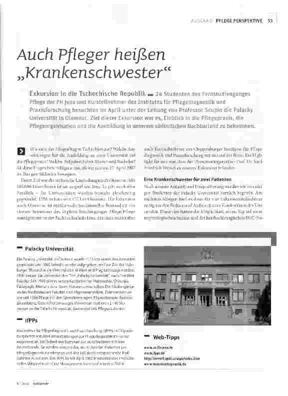 Vorschauseite 1: Auch Pfleger heißen Krankenschwester