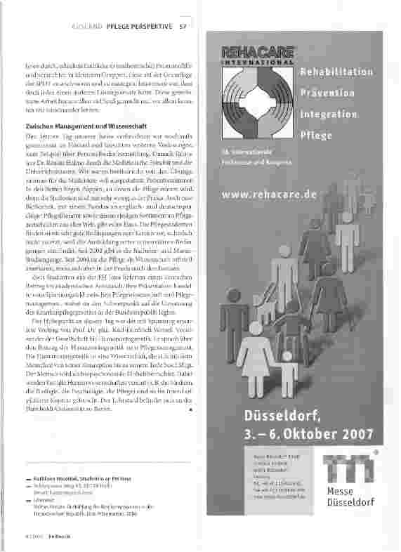 Vorschauseite 3: Auch Pfleger heißen Krankenschwester