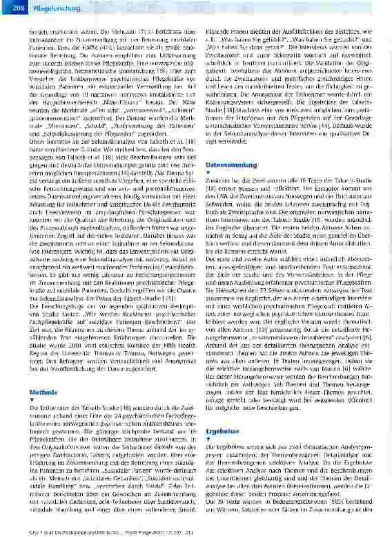 Vorschauseite 2: Die Reaktionen psychiatrischer Fachpflegekräfte auf suizidale stationäre Patienten: Im Kampf mit sich selbst und dem Kranken