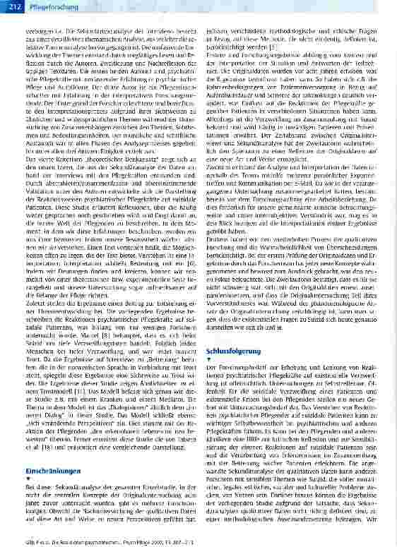 Vorschauseite 6: Die Reaktionen psychiatrischer Fachpflegekräfte auf suizidale stationäre Patienten: Im Kampf mit sich selbst und dem Kranken