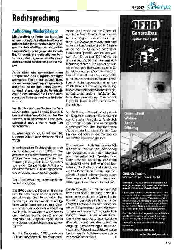 Vorschauseite 1: Aufklärung Minderjähriger