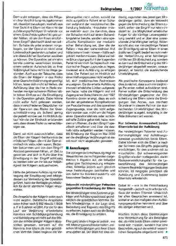 Vorschauseite 3: Aufklärung Minderjähriger