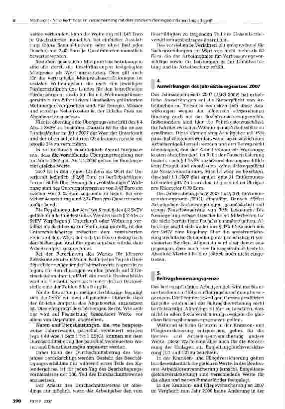 Vorschauseite 4: Neue Rechtslage im Zusammenhang mit dem sozialversicherungsrechtlichen Entgeltbegriff