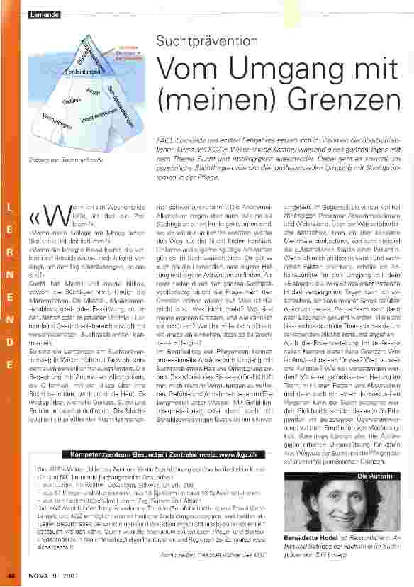 Vorschauseite 1: Vom Umgang mit (meinen) Grenzen