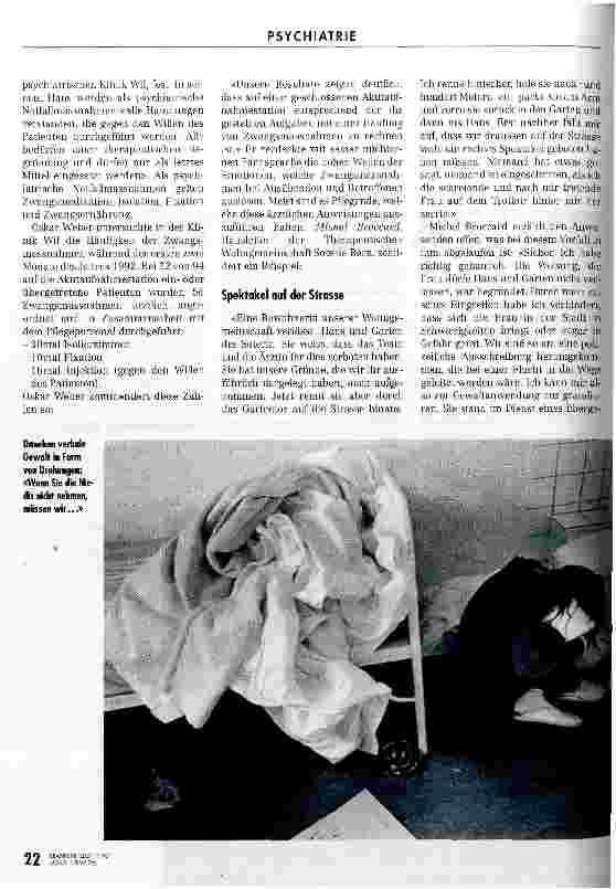 Vorschauseite 3: Psychiatrie ohne Gewalt - eine Illusion