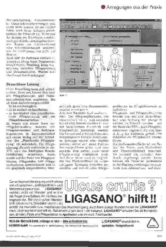 Vorschauseite 2: Wenn Florence das geahnt hätte ... Pflegeplanung leicht gemacht ... mit EDV
