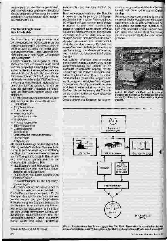 Vorschauseite 3: Entwicklungstrends in der Beatmungsund Narkosetechnik