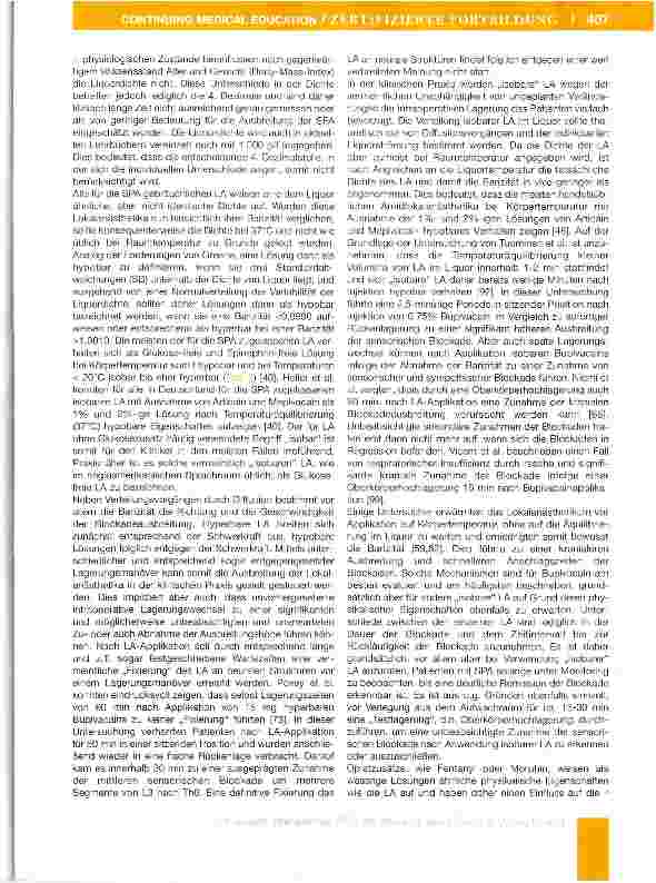 Vorschauseite 4: Steuerbarkeit der Spinalanästhesie - nach wie vor / ein ungelöstes Problem?