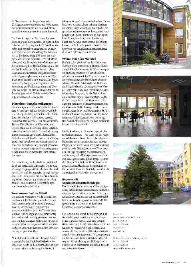 Vorschauseite 2: Sonnengarten für Senioren Ein Altenund Pflegeheim in Essen