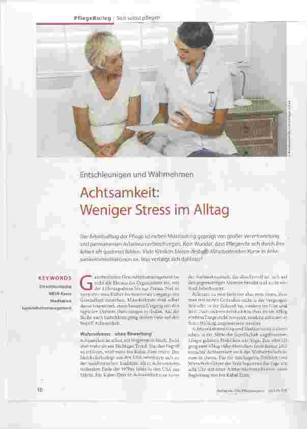 Vorschauseite 1: Achtsamkeit: Weniger Stress im Alltag
