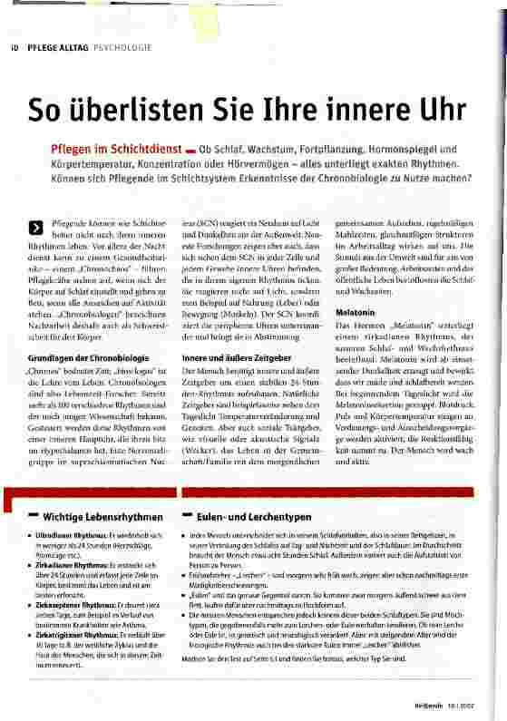 Vorschauseite 1: So überlisten Sie Ihre innere Uhr