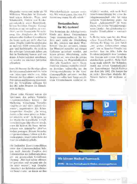 Vorschauseite 4: Berufsgenossenschaftlicher Unfallschutz vorm Umfallen