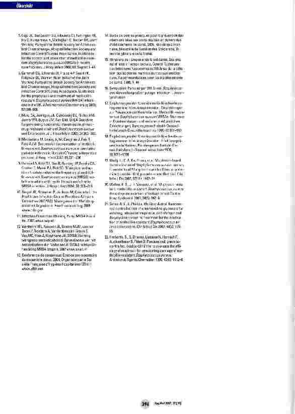 Vorschauseite 6: Übersicht über aktuelle Eradikationsstrategien bei Methicillin resistenten Staphylococcus aureus (MRSA) aus verschiedenen Ländern