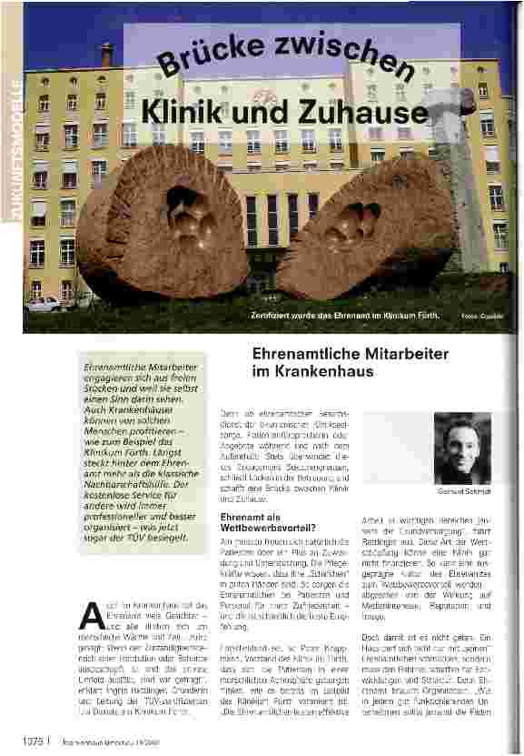 Vorschauseite 1: Brücke zwischen Klinik und Zuhause