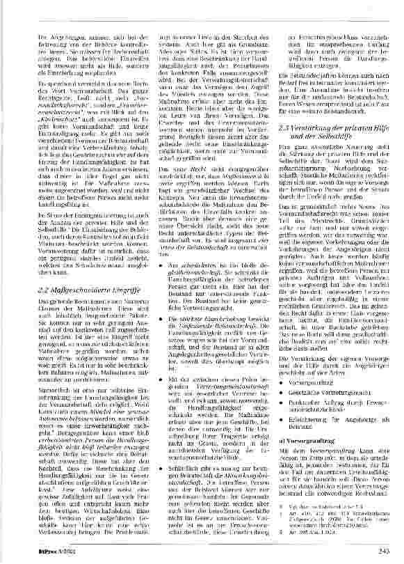 Vorschauseite 2: Revision Erwachsenenschutz -wo stehen wir?
