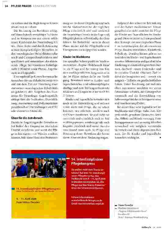 Vorschauseite 3: Betreuung von Wachkomapatienten