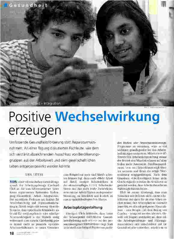 Vorschauseite 1: Positive Wechselwirkung erzeugen