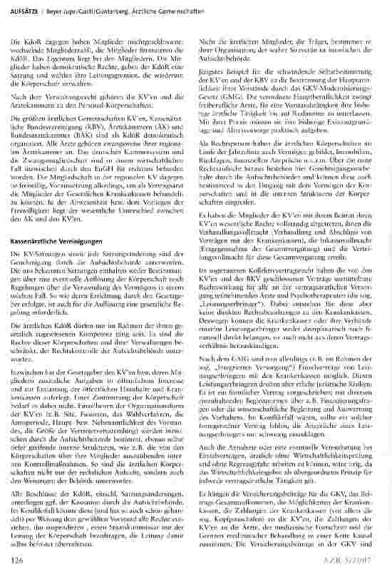 Vorschauseite 3: Ärztliche Gemeinschaften