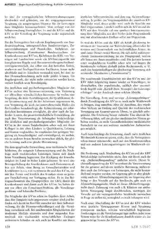 Vorschauseite 5: Ärztliche Gemeinschaften
