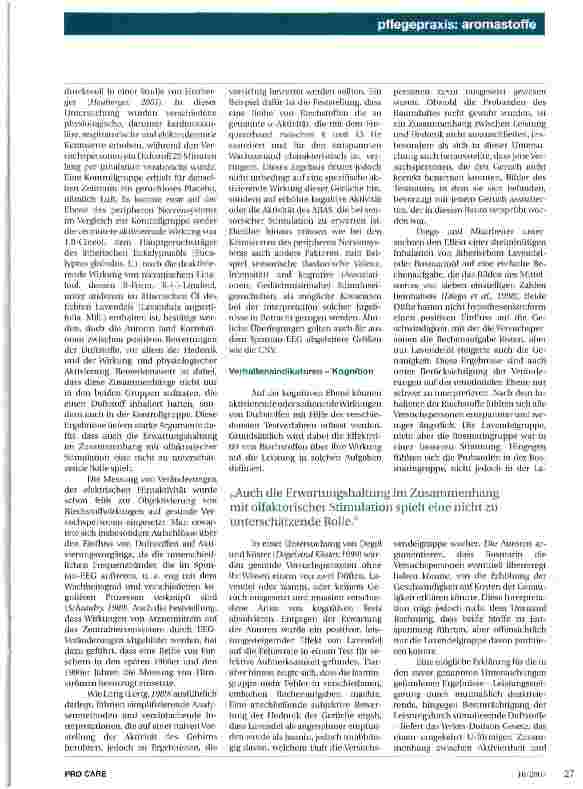 Vorschauseite 6: Riechstoffe zur Aktivierung beim Menschen