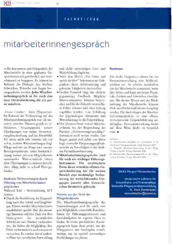 Vorschauseite 5: Wir nehmen uns Zeit für ein Gespräch