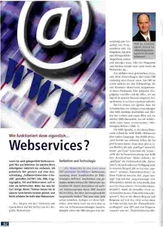 Vorschauseite 1: Webservices?