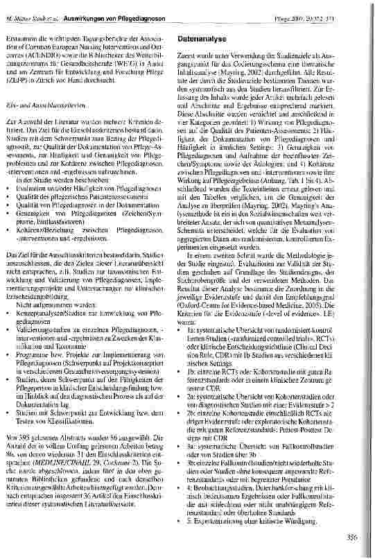 Vorschauseite 5: Pflegediagnosen, Interventionen und ergebnisse - Anwendung und Auswirkungen auf die Pflegepraxis: eine systematische Literaturübersicht