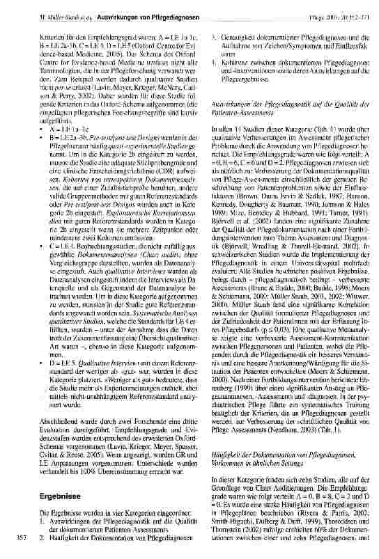 Vorschauseite 6: Pflegediagnosen, Interventionen und ergebnisse - Anwendung und Auswirkungen auf die Pflegepraxis: eine systematische Literaturübersicht