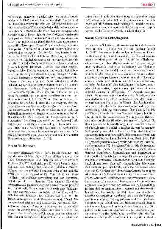 Vorschauseite 5: Schmerzen und zentraler Schmerz nach Schlaganfall