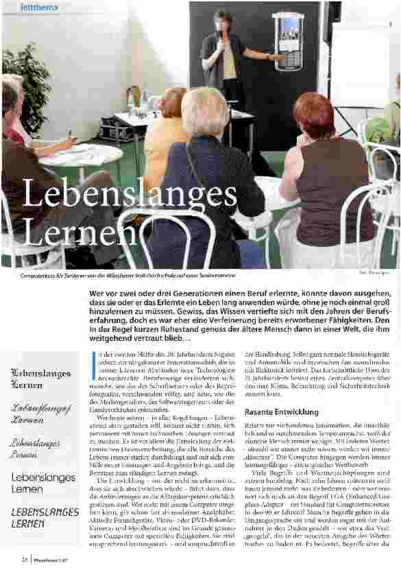 Vorschauseite 1: Lebenslanges Lernen