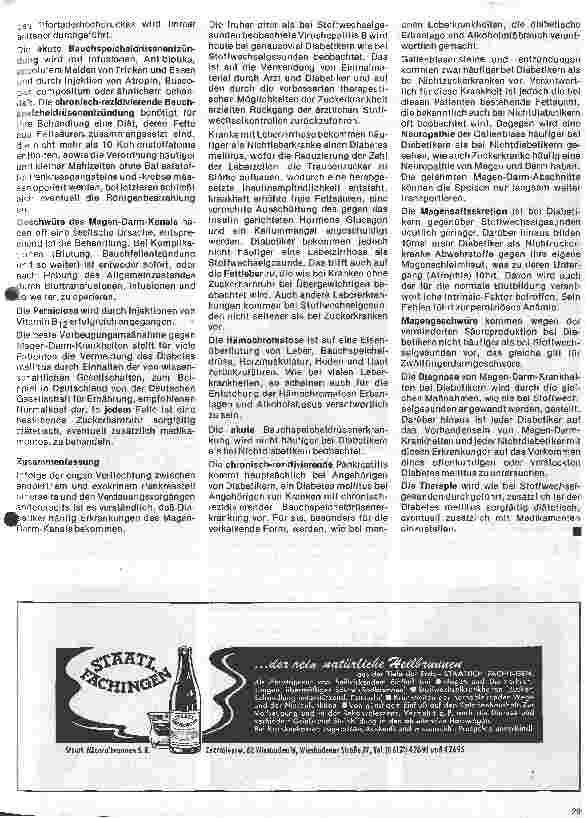 Vorschauseite 4: Diabetes mellitus 24. Folge : Diabethes mellitus u. andere Erkrankungen- 3. Diabetes mellitus und Magen-Krankheiten