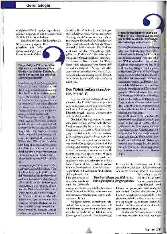 Vorschauseite 4: Diebstahlswahn im Alter Verhaltensmaßnahmen im Umgang mit Betroffenen