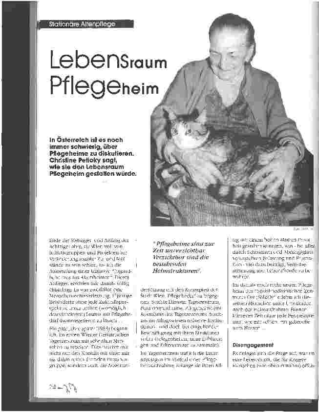 Vorschauseite 1: Lebensraum Pflegeheim