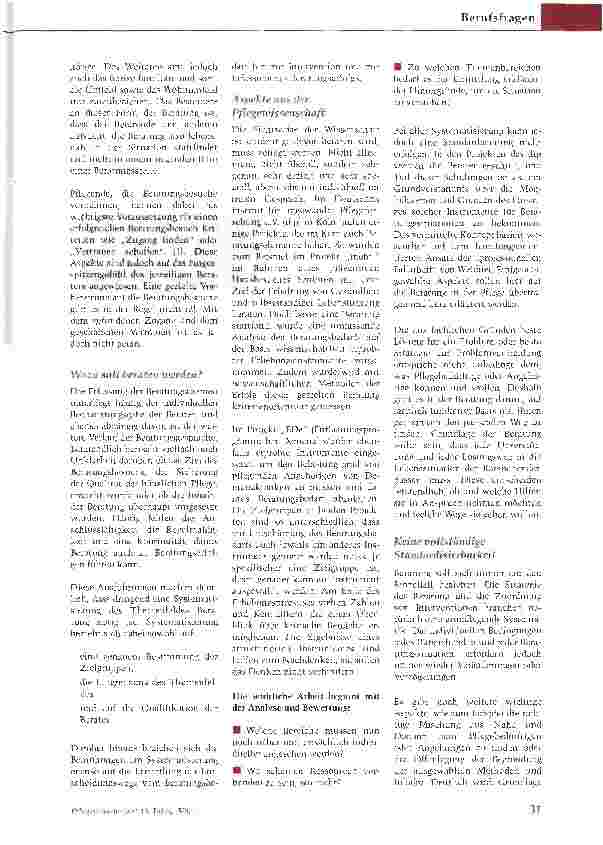 Vorschauseite 2: Beratungsgespräche in der Pflege