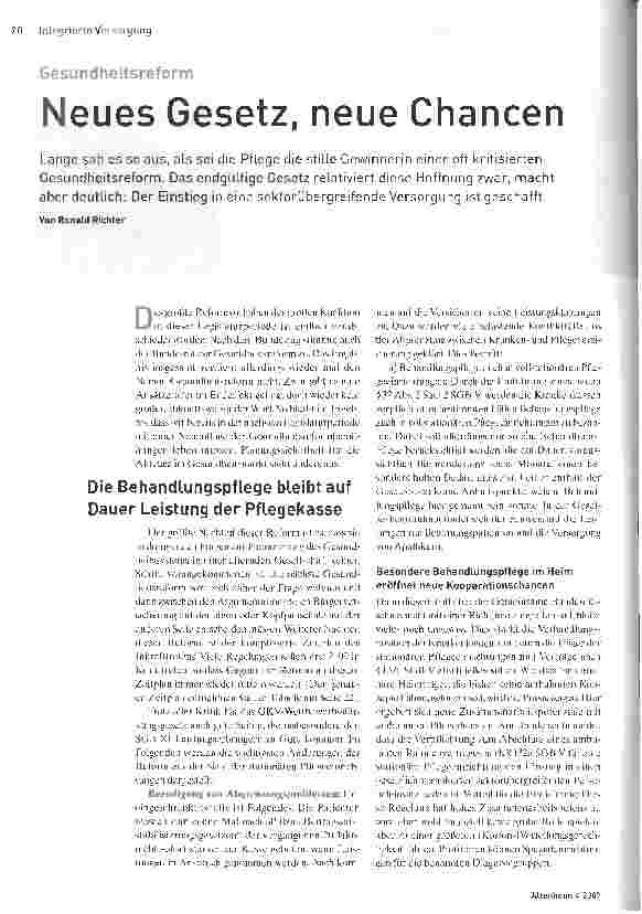 Vorschauseite 1: Neues Gesetz, neue Chancen