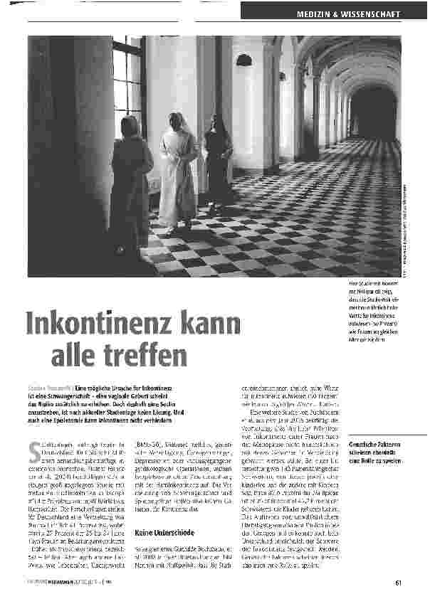 Vorschauseite 1: Inkontinenz kann alle treffen