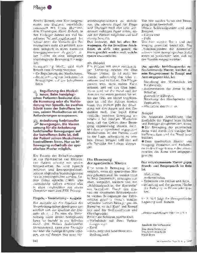 Vorschauseite 4: Leitfaden für die Pflege von Hemiplegiepatienten nach dem Bobath-Konzept 1. Teil