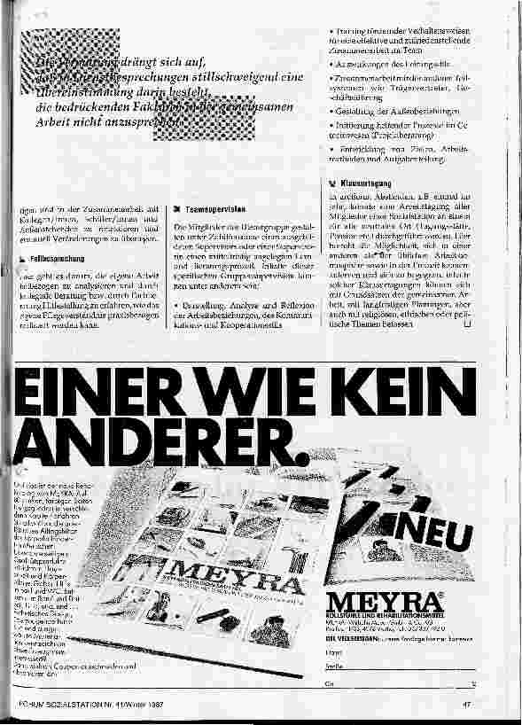 Vorschauseite 3: Das Team und die gemeinsame Verdrängung Abwehrmechanismen angesichts alltäglicher Not