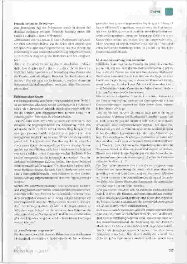 Vorschauseite 2: Keine Betreiberpflichten von Krankenhäusern für patienteneigene Medizinprodukte