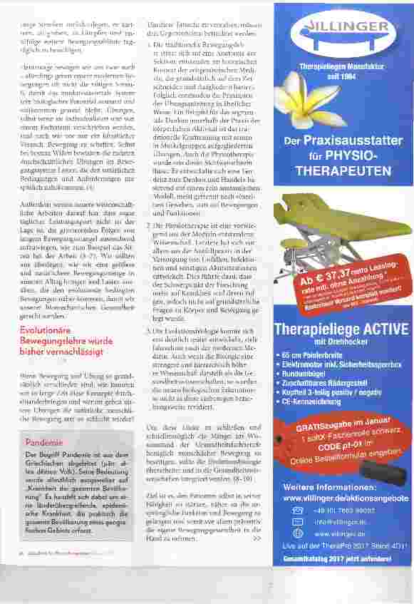 Vorschauseite 2: Physiotherapie auf dem Holzweg?