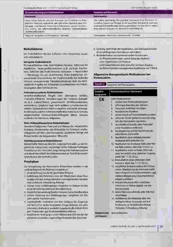 Vorschauseite 2: Paravasate