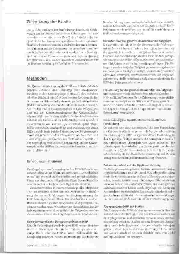 Vorschauseite 4: Hygienebeauftragte in der Pflege auf den Stationen