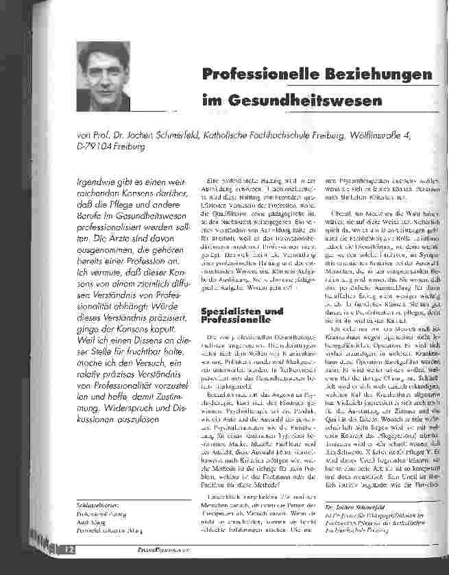 Vorschauseite 1: Professionelle Beziehungen im Gesundheitswesen
