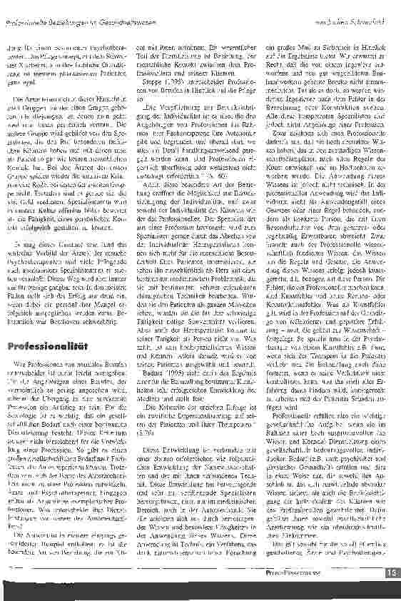 Vorschauseite 2: Professionelle Beziehungen im Gesundheitswesen
