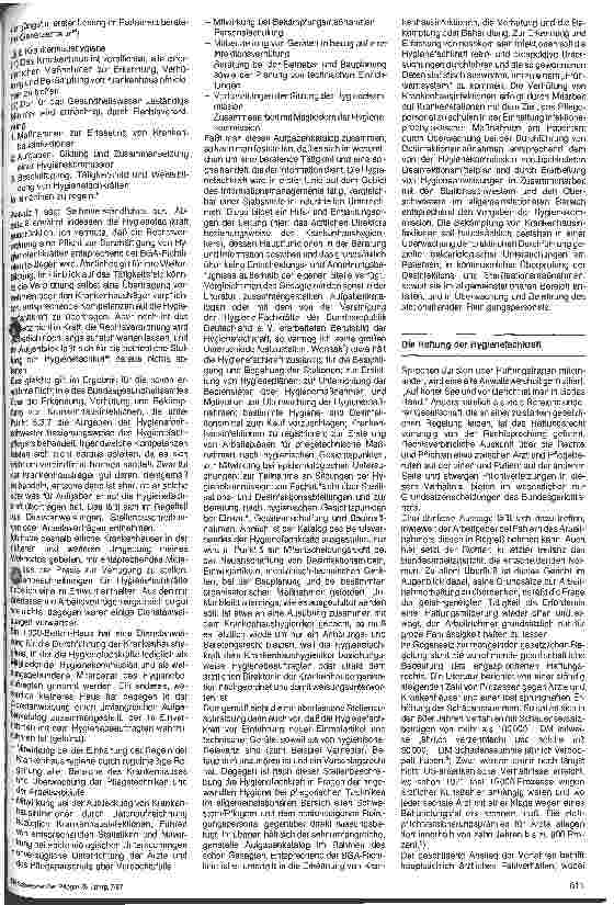 Vorschauseite 2: Anweisungskompetenz und Haftung der Hygienefachkraft